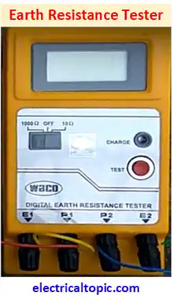 Earth resistance digital meter: schematic diagram & features.