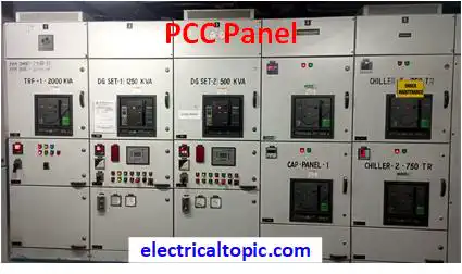 Power Control Center(PCC) Panel: components and their functions.