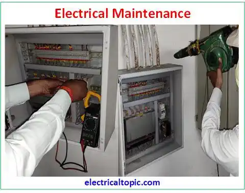 Electrical equipment maintenance: schematic diagram, types and procedure.