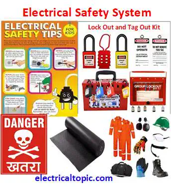 Electrical safety:schematic diagram, types and their functions.