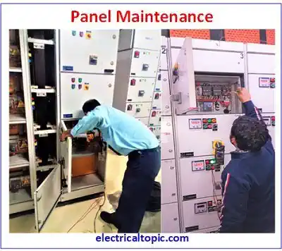 HT panel preventive maintenance: schematic diagram and checklist.